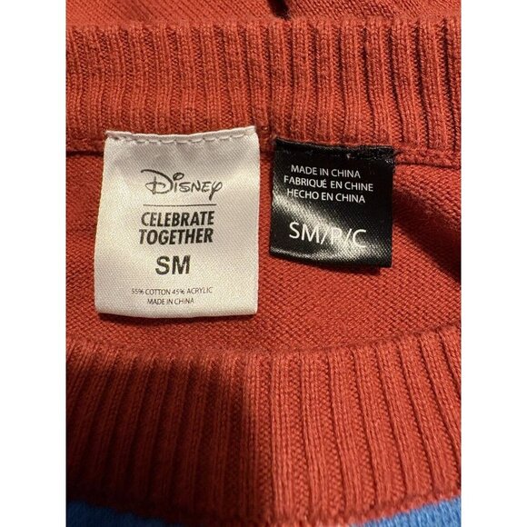 DISNEY Celebrate Together Mickey Mouse Christmas Sweater Fair Isle Size Small - Picture 6 of 7